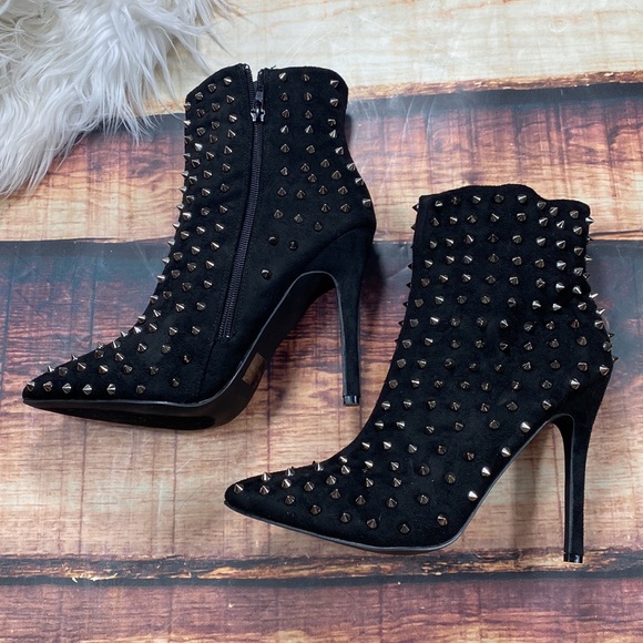 Fashion Nova Passion Studded Boots Booties - Picture 3 of 12